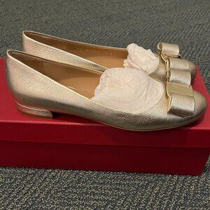 SALVATORE FERRAGAMO Varina Ballet Flat Gold
